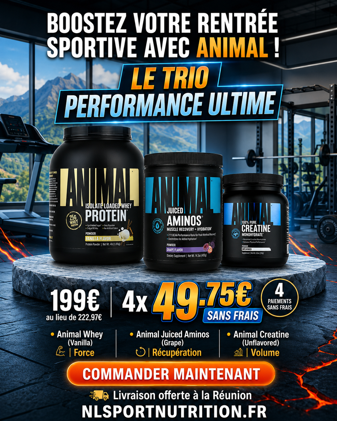 Pack trio performance ultime Animal