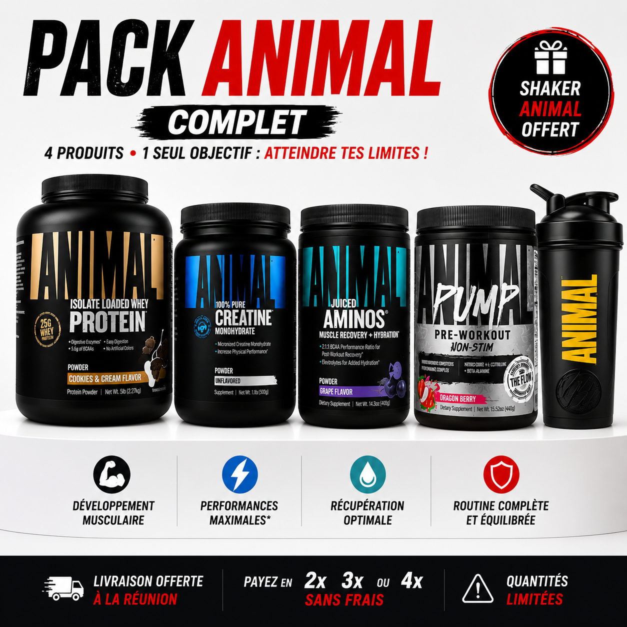 Pack Animal Complet