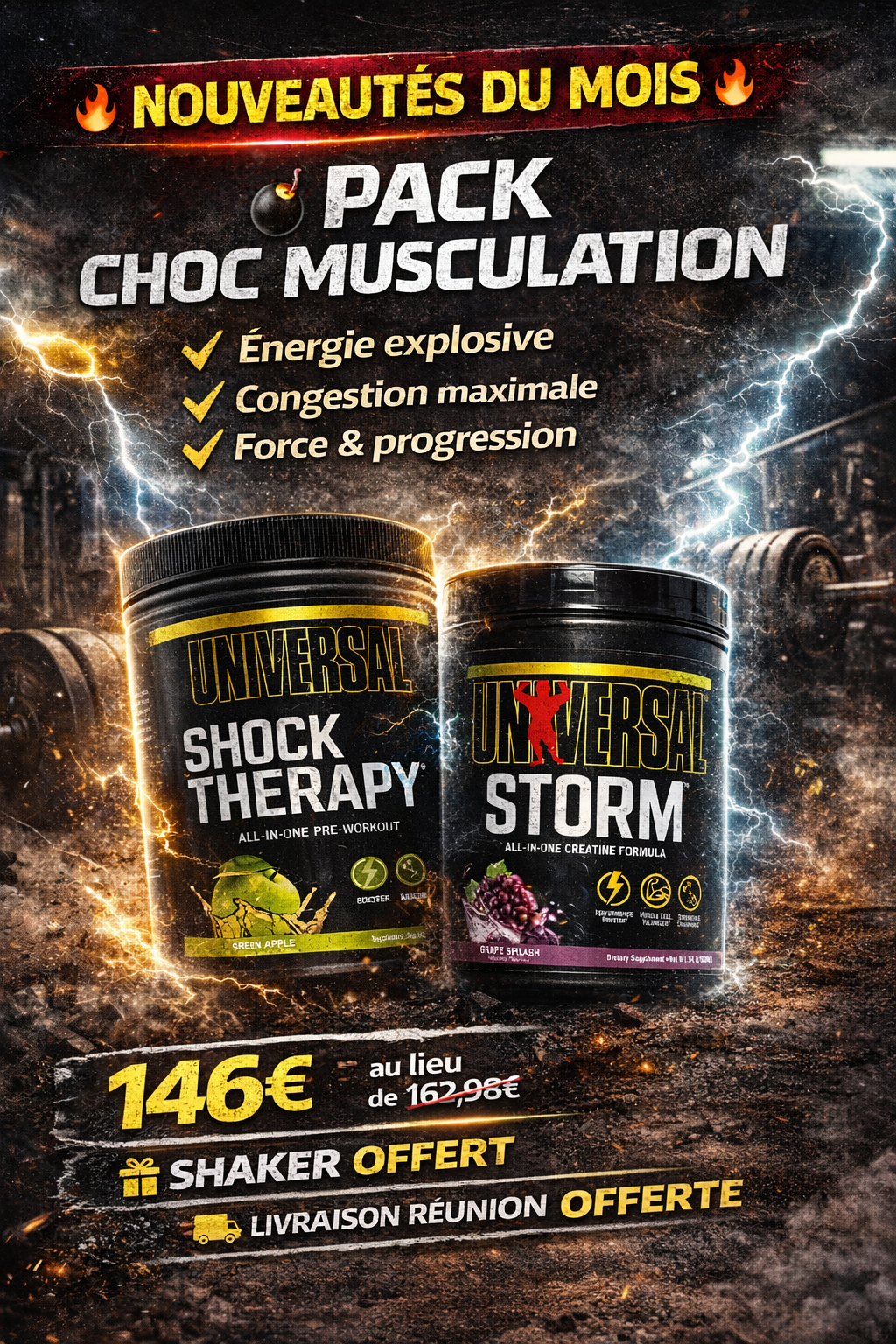 Pack choc musculation