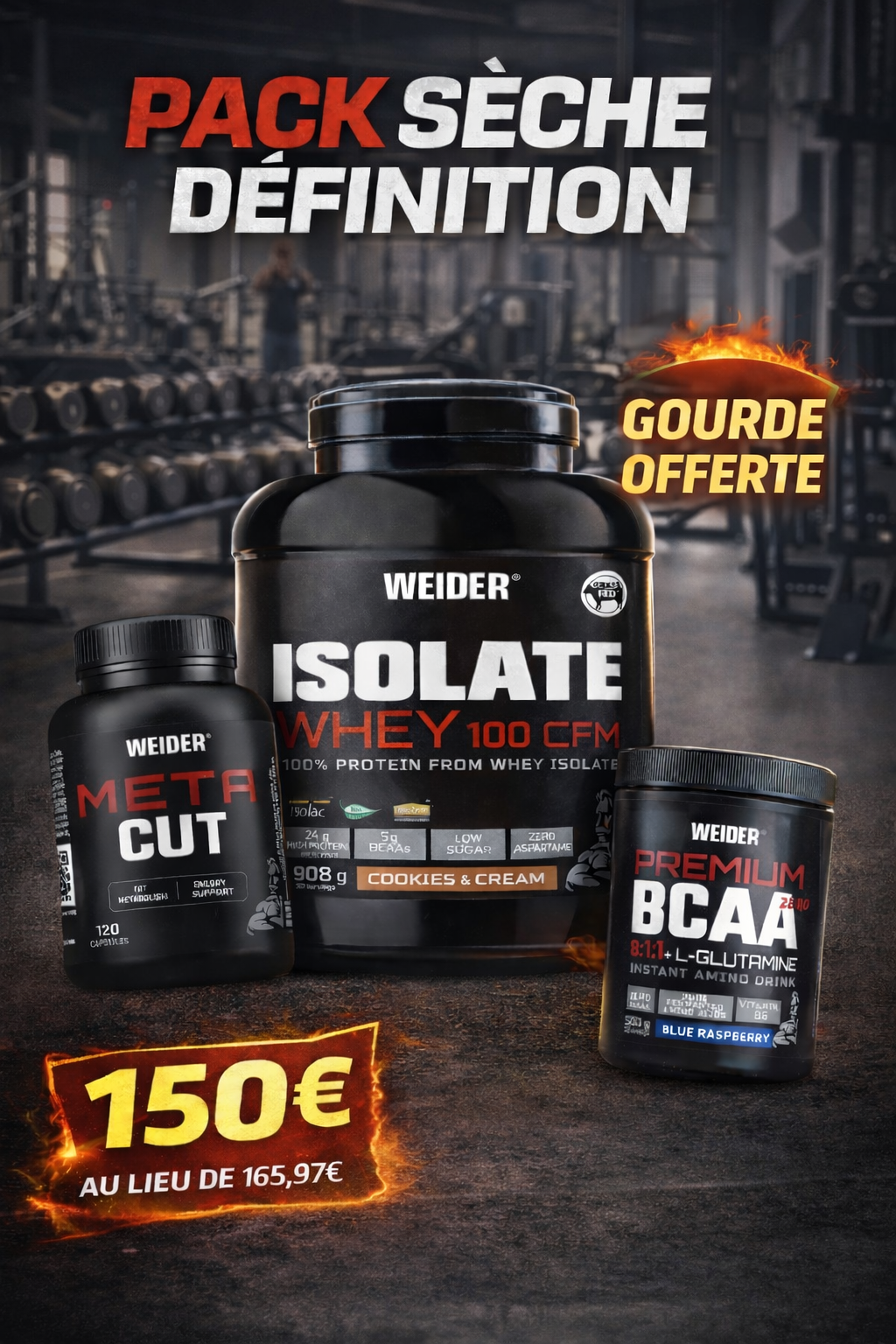 Pack sèche et définition